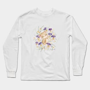 Flowerbed cat Long Sleeve T-Shirt